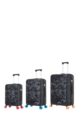 Set de 3 valises Jet - 55/65/75 cm - Noir