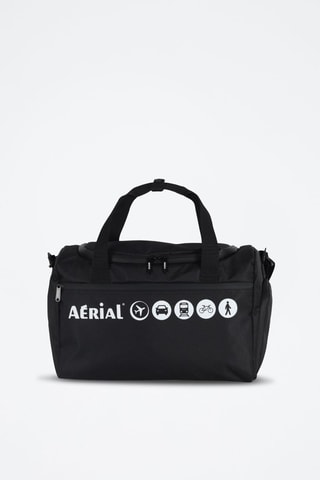 Sac de voyage - 45 cm - Blanc et noir