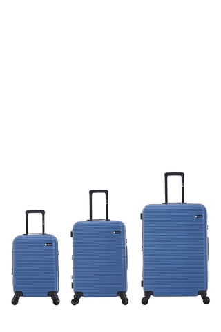 Set de 3 valises Mary (S/M/L) - 55/65/75 cm - Bleu