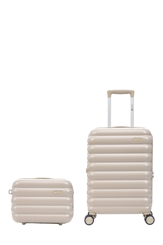 Valise cabine et vanity Cloud - 57/36 cm - Beige