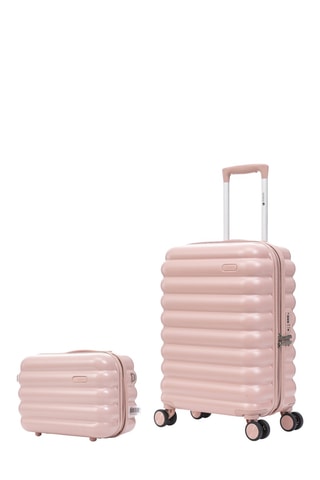 Valise cabine et vanity Cloud - 57/36 cm - Rose