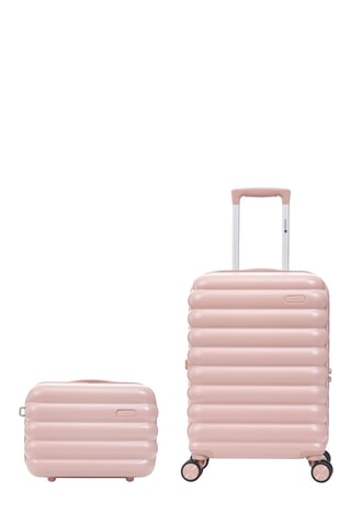 Valise cabine et vanity Cloud - 57/36 cm - Rose