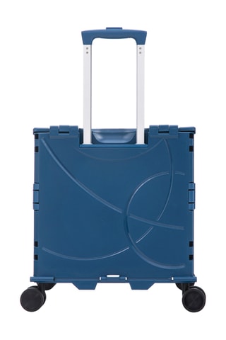 Inklapbare Krat met Wieltjes Aerial Roll Box - 44,5 x 39,5 x 35,5 cm - Blauw