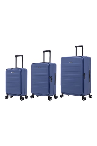 Set de 3 valises New Guest (S/M/L) - 55/65/75 cm - Cadenas TSA - Bleu