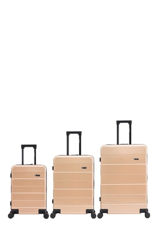Set de 3 valises Echo - 55/65/75 cm - Doré
