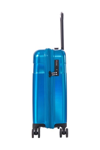 Maleta mediana New Shine - 65 cm - Candado TSA - Azul