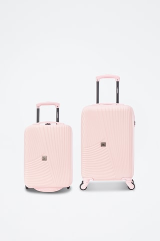 Valise cabine low cost et valise cabine Vuelto - 45/55 cm - Rose