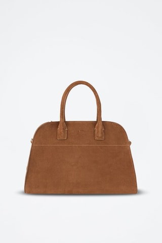 Nubuck Handtas Bon Voyage Mini - Bruin