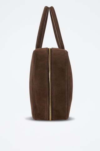 Nubuck Handtas Nova Chic - Bruin