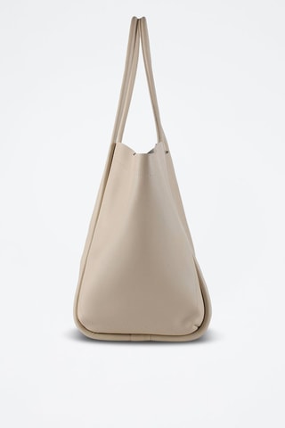 Leren Shopper Big Big World New - Beige