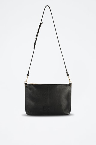 Leren Shopper en Schoudertas Urban Wanderer - Zwart