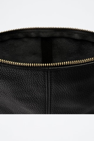 Leren Shopper en Schoudertas Urban Wanderer - Zwart