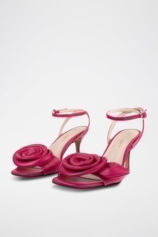 Leren Sandalen met Hak Carelss Whisper - Fuchsia