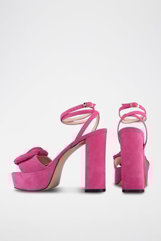 Nubuck Sandalen met Hak Goddess of Love - Roze