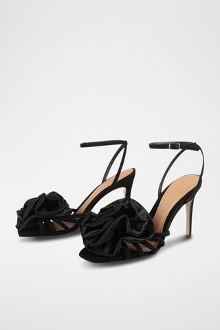 Leren Sandalen met Hak Superstylin’ - Zwart