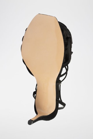 Leren Sandalen met Hak Superstylin’ - Zwart