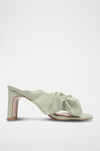 Sandálias de salto em couro Oh Sheila - Verde-claro
