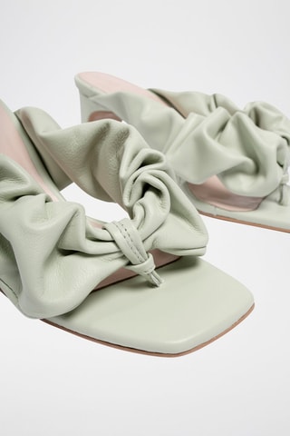 Sandálias de salto em couro Oh Sheila - Verde-claro