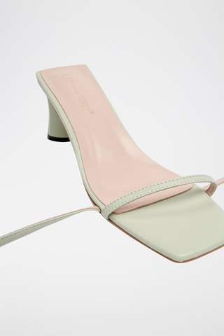 Leren Sandalen met Hak That Hill - Lichtgroen