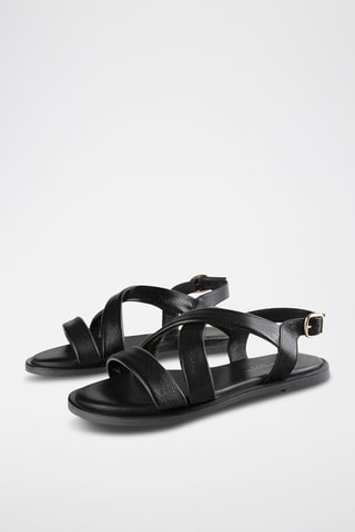 Leren Sandalen Nothing to Hide - Zwart 
