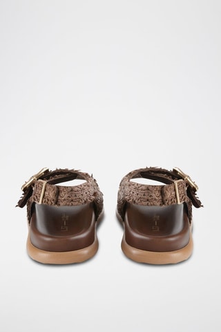 Leren Sandalen Chasing the Dragons - Bruin