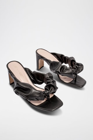 Leren Sandalen met Hak Oh Sheila - Zwart