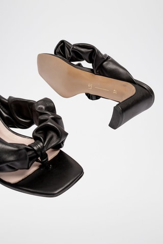 Leren Sandalen met Hak Oh Sheila - Zwart