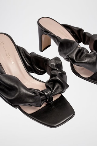 Leren Sandalen met Hak Oh Sheila - Zwart