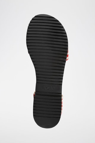 Leren Sandalen Love Sandals - Wit en rood