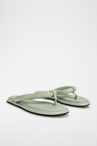 Sandálias em couro Adios - Verde-água