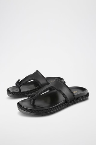 Leren Sandalen Keep Cool - Zwart
