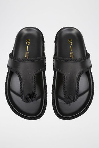 Leren Sandalen Keep Cool - Zwart