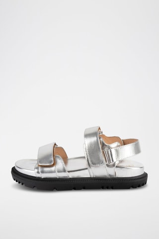 Leren Sandalen Summertime Friends - Zilverkleurig