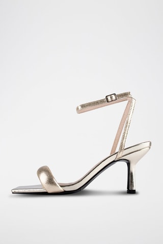 Leren Sandalen met Hak Hypnotic - Goudkleurig