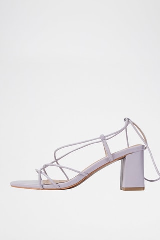 Leren Sandalen met Hak Night Fever - Paars