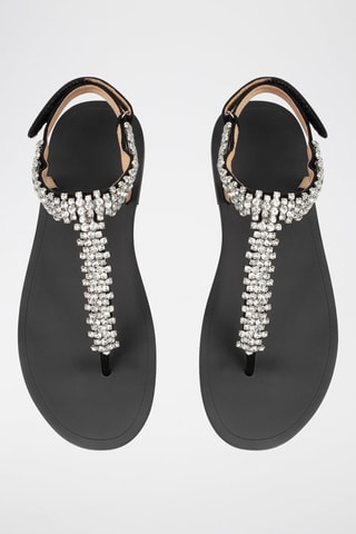 Leren Sandalen Indian Summer - Zwart