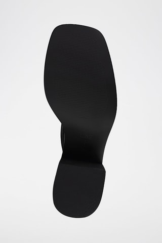 Leren Sandalen met Hak Look My Way - Zwart
