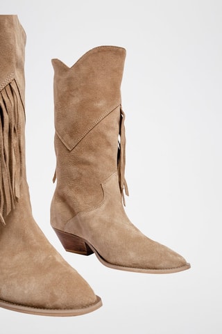 Nubuck Enkellaarzen Super Freak - Beige