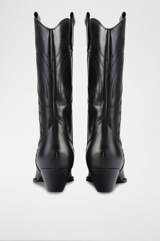 Leren Enkellaarzen Crush on You - Zwart