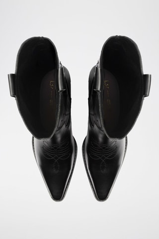 Leren Enkellaarzen Crush on You - Zwart