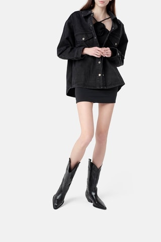 Leren Enkellaarzen Crush on You - Zwart