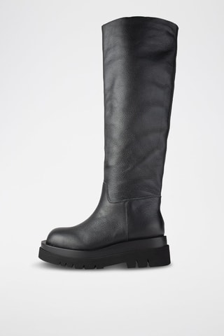 Botas em couro Never Enough - Preto