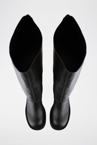 Botas em couro Never Enough - Preto