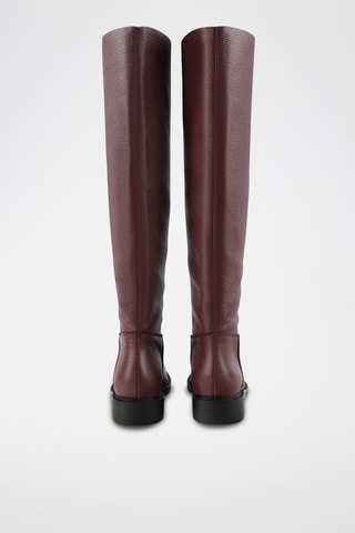 Botas em couro Mr Jones Maxi - Bordô