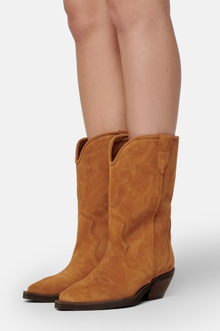 Nubuck Enkellaarzen Alabama - Camel