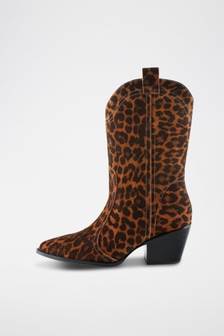 Nubuck Enkellaarzen Voice in my head - Bruin 