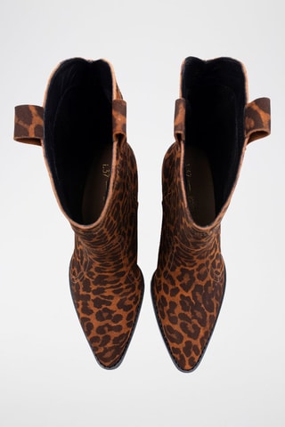 Nubuck Enkellaarzen Voice in my head - Bruin 