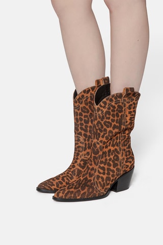 Nubuck Enkellaarzen Voice in my head - Bruin 