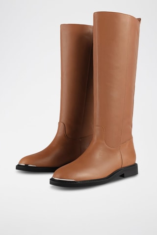 Botas em couro Walk the Line - Castanho