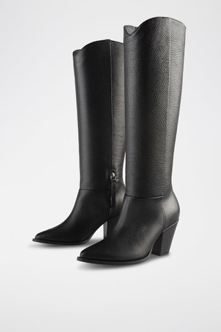 Leren Laarzen Give me the Night - Zwart